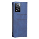 For OPPO A57 4G Magnetic Splicing Leather Phone Case(Blue)