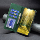 For Realme C30 Magnetic Splicing Leather Phone Case(Green)