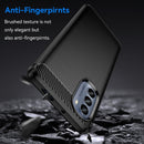 For Motorola Moto G62 5G Brushed Texture Carbon Fiber TPU Phone Case(Black)