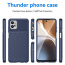 For Motorola Moto G32 Thunderbolt Shockproof TPU Protective Soft Phone Case(Blue)