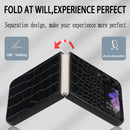 For Samsung Galaxy Z Flip4 Leather Shockproof Protective Phone Case(Black Crocodile Texture)