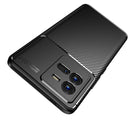 For vivo iQOO 10 Pro Carbon Fiber Texture Shockproof TPU Phone Case(Blue)