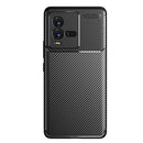 For vivo iQOO 10 Carbon Fiber Texture Shockproof TPU Phone Case(Black)