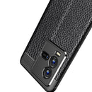 For vivo iQOO 10 Litchi Texture TPU Shockproof Case(Navy Blue)