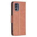 For Motorola Moto G62 Lambskin Texture Leather Phone Case(Brown)