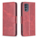 For Motorola Moto G62 Lambskin Texture Leather Phone Case(Red)