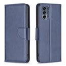For Motorola Moto G62 Lambskin Texture Leather Phone Case(Blue)