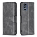 For Motorola Moto G62 Lambskin Texture Leather Phone Case(Black)