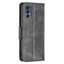 For Motorola Moto G62 Lambskin Texture Leather Phone Case(Black)