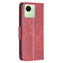 For Realme C30 Lambskin Texture Leather Phone Case(Red)