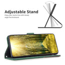For Motorola Moto G62 Magnetic Buckle Rhombus Texture Leather Phone Case(Green)