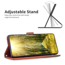 For Motorola Moto G62 Magnetic Buckle Rhombus Texture Leather Phone Case(Brown)