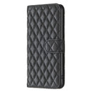 For Motorola Moto G62 Diamond Lattice Wallet Leather Flip Phone Case(Black)