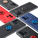 For vivo iQOO 10 Metal Ring Holder TPU Phone Case(Black+Red)