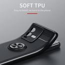 For vivo iQOO 10 Metal Ring Holder TPU Phone Case(Black+Red)