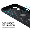 For Realme V20 5G Metal Ring Holder TPU Phone Case(Black+Red)