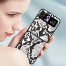 For Samsung Galaxy Z Flip4 Leather Shockproof Protective Phone Case(Snake Texture)