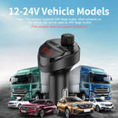 B16 2.4A Dual USB Charger Car Bluetooth Transmitter(Black)