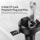 B16 2.4A Dual USB Charger Car Bluetooth Transmitter(Black)