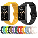 For Xiaomi Mi Band 7 Pro Solid Color Silicone Watch Band(Yellow)