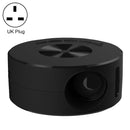 T200 1500LM 1920x1080P LED Mini Projector, UK Plug(Black)