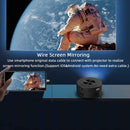 T200 1500LM 1920x1080P LED Mini Projector, EU Plug(Black)