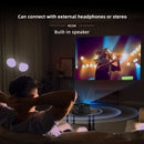 T200 1500LM 1920x1080P LED Mini Projector, US Plug(Black)