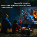 T200 1500LM 1920x1080P LED Mini Projector, US Plug(Black)