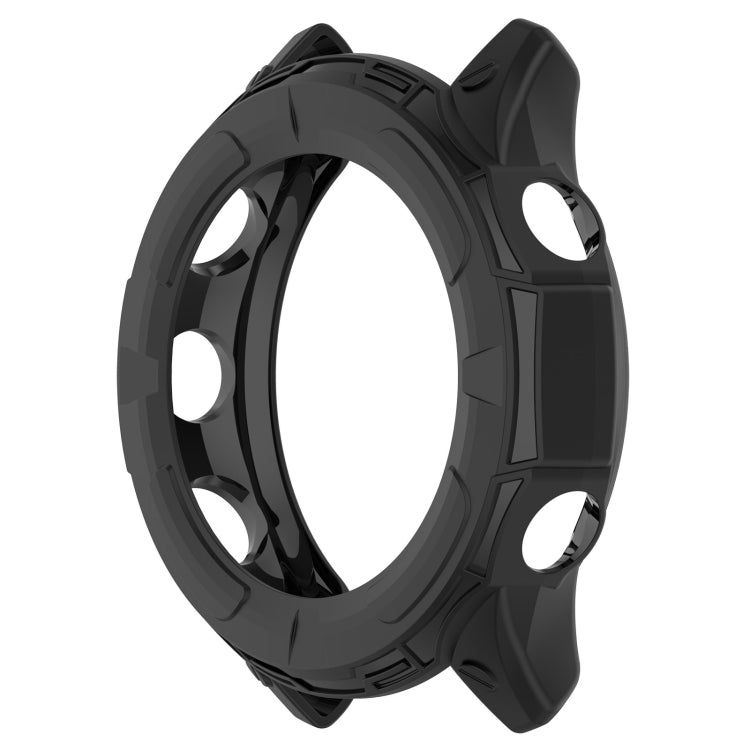 For Garmin Forerunner 955 Armor Hollow TPU Watch Case(Black)