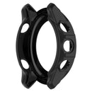 For Garmin Forerunner 955 Armor Hollow TPU Watch Case(Black)