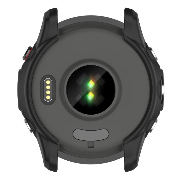 For Garmin Forerunner 955 Armor Hollow TPU Watch Case(Black)