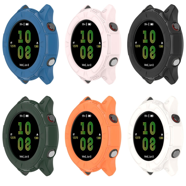 For Garmin Forerunner 955 Armor Hollow TPU Watch Case(Black)