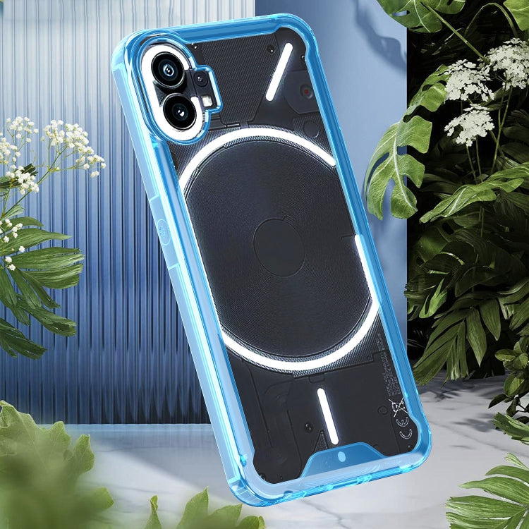 For Nothing Phone 1 Acrylic + TPU Clear Protective Phone Case(Transparent Black)