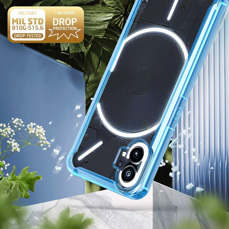 For Nothing Phone 1 Acrylic + TPU Clear Protective Phone Case(Transparent Black)