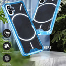 For Nothing Phone 1 Acrylic + TPU Clear Protective Phone Case(Transparent Black)