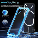 For Nothing Phone 1 Acrylic + TPU Clear Protective Phone Case(Transparent Black)