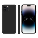 For iPhone 14 Pro Imitation Liquid Silicone Phone Case(Black)