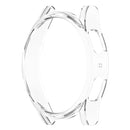 For Samsung Galaxy Watch 5 40 mm Half Coverage Hollowed PC Protective Case(Transparent White)