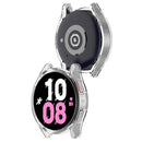 For Samsung Galaxy Watch 5 40 mm Half Coverage Hollowed PC Protective Case(Transparent White)