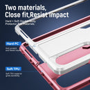 For Samsung Galaxy Z Fold4 PC + TPU Shockproof All Inclusive Phone Case with Holder(White+Pink)
