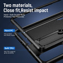 For Samsung Galaxy Z Fold4 PC + TPU Shockproof All Inclusive Phone Case with Holder(Black)