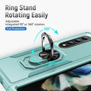 For Samsung Galaxy Z Fold4 PC + TPU Shockproof All Inclusive Phone Case with Holder(Green)
