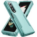 For Samsung Galaxy Z Fold4 PC + TPU Shockproof All Inclusive Phone Case with Holder(Green)
