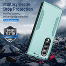 For Samsung Galaxy Z Fold4 PC + TPU Shockproof All Inclusive Phone Case with Holder(Green)