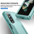 For Samsung Galaxy Z Fold4 PC + TPU Shockproof All Inclusive Phone Case with Holder(Green)