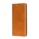 For Realme C30 4G/Narzo 50i Prime Cow Texture Magnetic Leather Phone Case(Light Brown)
