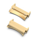 For Samsung Galaxy Watch 5 / Watch 5 Pro / Watch 4 / Watch 4 Classic 1 Pair Universal Metal Watch Band Connectors(Gold)
