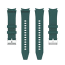 For Samsung Galaxy Watch5/Watch5 pro Silicone Watch Band(Dark Green)