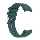 For Samsung Galaxy Watch5/Watch5 pro Silicone Watch Band(Dark Green)
