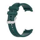 For Samsung Galaxy Watch5/Watch5 pro Silicone Watch Band(Dark Green)